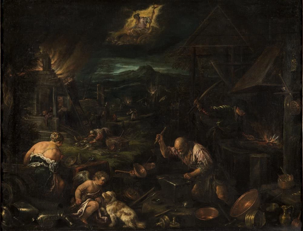 Allegoria del fuoco - The Rinbling Sarasota, California, Jacopo da Ponte, detto Bassano